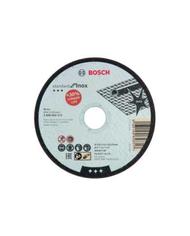 Tarcza tnąca prosta Standard for Inox WA 60 T BF,