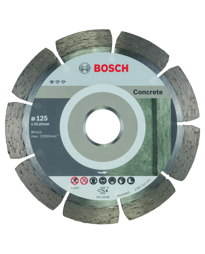 Diamentowa tarcza tnąca 125x22,23x1,6x10 mm BOSCH