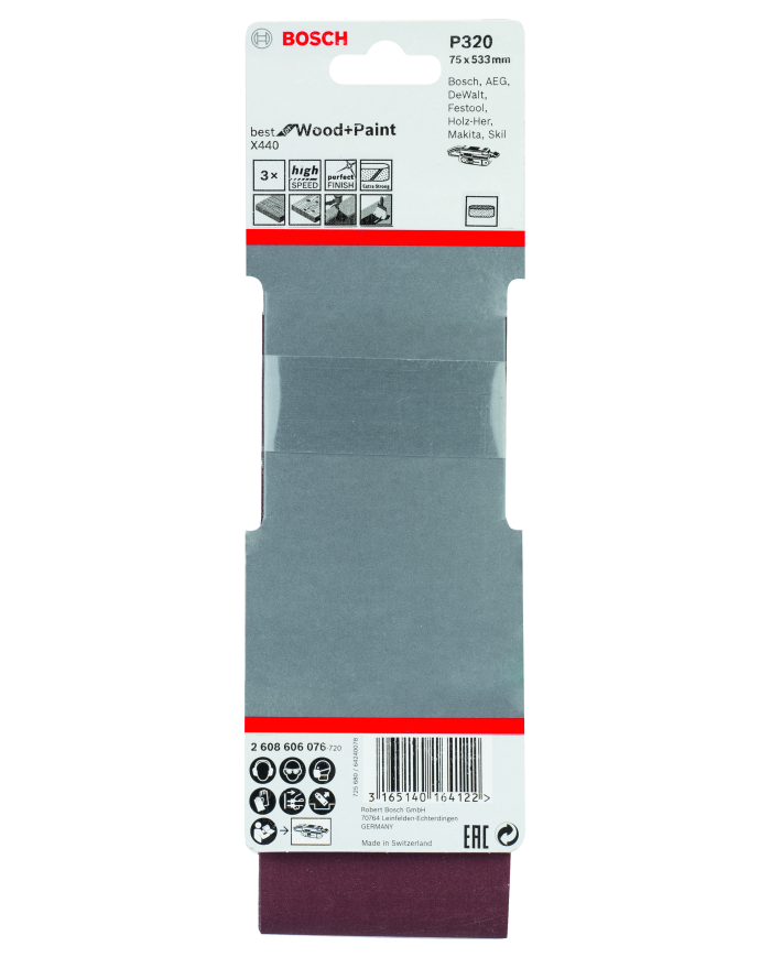 PAS BEZK. 75x533 BEST F/WOOD P320  OP.3 szt.