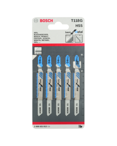 Brzeszczot do wyrzynarek T 118 G Basic for Metal