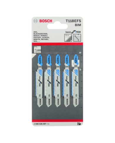 Brzeszczot do wyrzynarki T118EFS BOSCH INOX op5szt