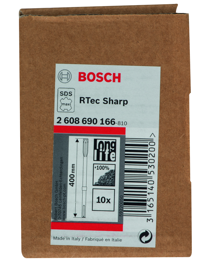 Dłuta płaskie RTec Sharp, SDS max 400 mm