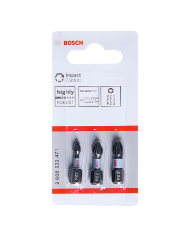 BIT IMPACT 25MM 3XPZ1,PZ2,PZ3