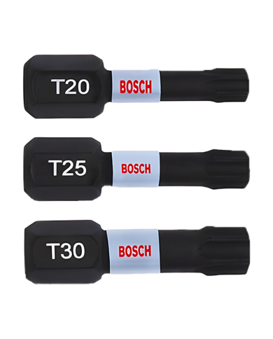 BIT IMPACT 25MM 3XT20,T25,T30