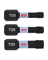 BIT IMPACT 25MM 3XT20,T25,T30