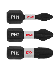 BIT IMPACT 25MM 3XPH1,PH2,PH3