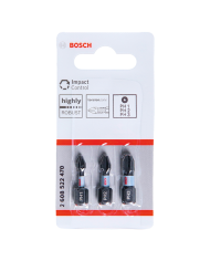 BIT IMPACT 25MM 3XPH1,PH2,PH3