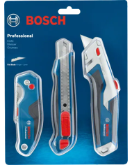 Zestaw 3 noży: składany, łamany, chowa