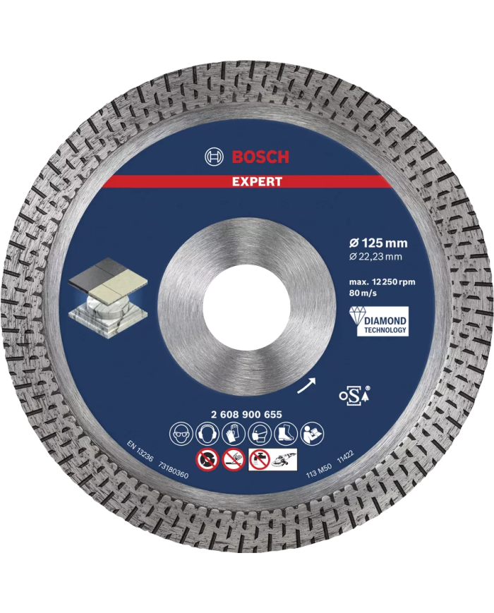 TARCZA DIAM EXPERT B4C 125X22.23X1.4X10