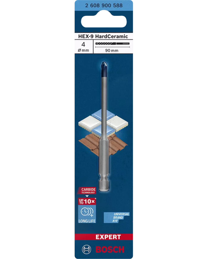 WIERTŁO HEX-9 EXPERT HC 1PC 4X90