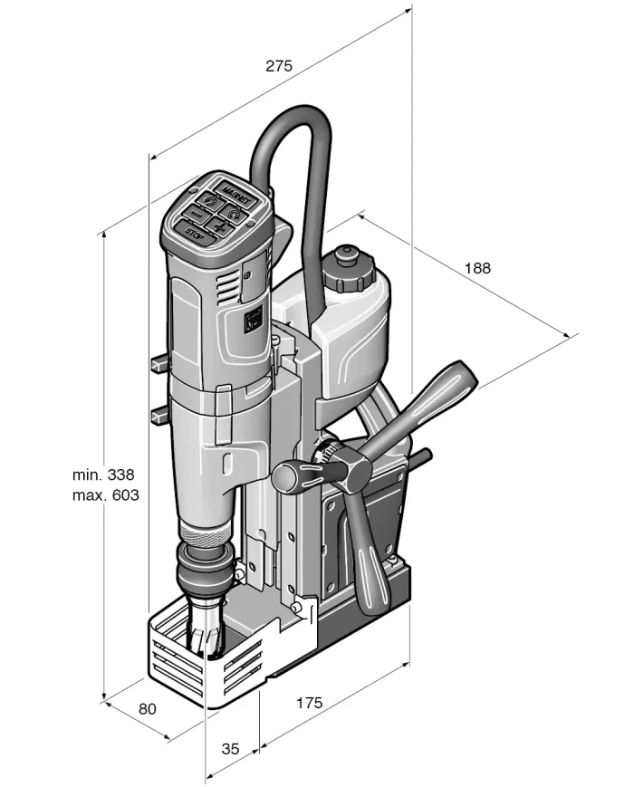 Magnetyczna wiertarka rdzeniowa FEIN KBU 35 MQW