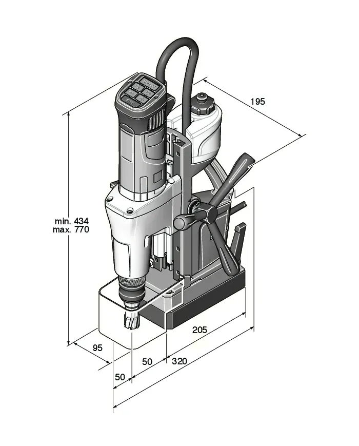 Magnetyczna wiertarka rdzeniowa KBM 65 UQW