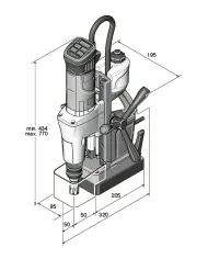 Magnetyczna wiertarka rdzeniowa KBM 65 UQW
