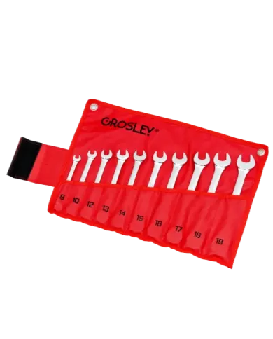 Zestaw 10 kluczy płasko-oczk. z grzechotką GR50227