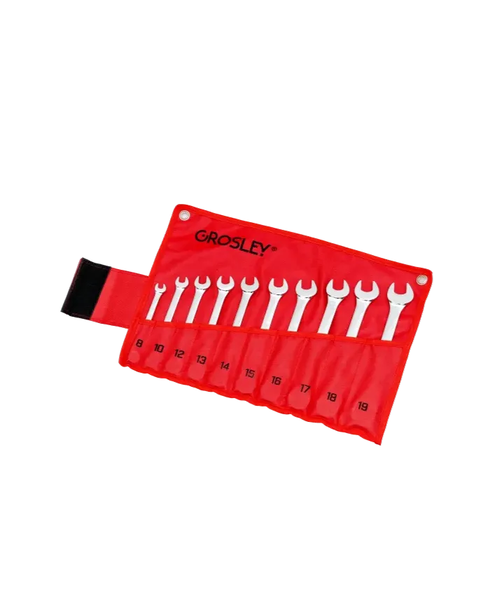 Zestaw 10 kluczy płasko-oczk. z grzechotką GR50227