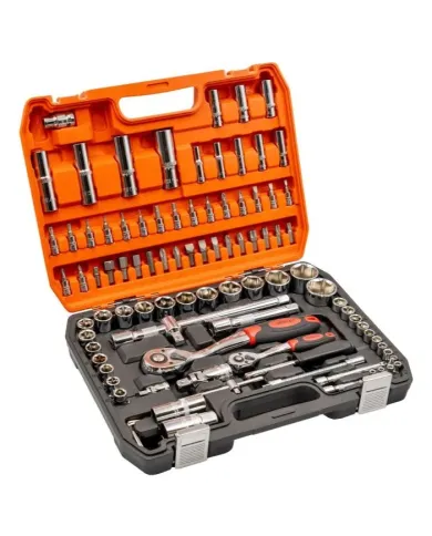 Zestaw 94 cz. kluczy nasad. 1/4" i 1/2" GR51001