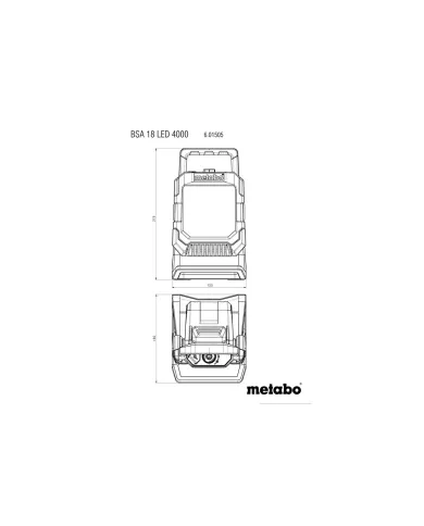 Reflektor LED budowlany 4000 lm IP54 Metabo 18V