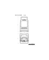 Reflektor LED budowlany 4000 lm IP54 Metabo 18V