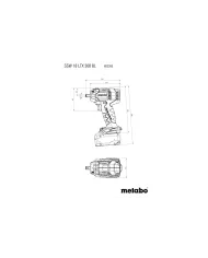 Klucz udarowy Metabo SSW 18 LTX 300 BL 18V 300Nm | Bezszczotkowy