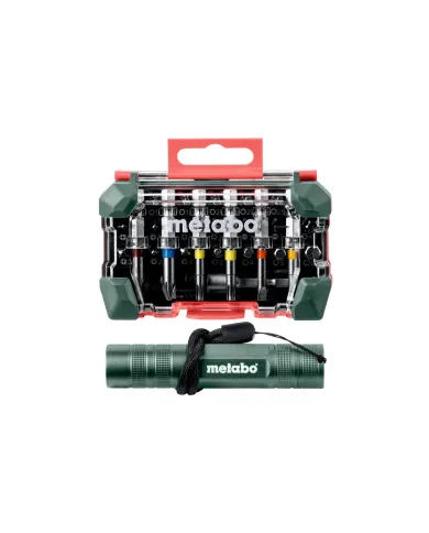 Zestaw bitów SP Metabo 29 części + latarka Mini 