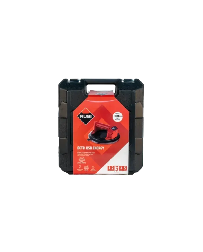 Przyssawka próżniowa 220mm USB-C RUBI | 140kg udźwigu