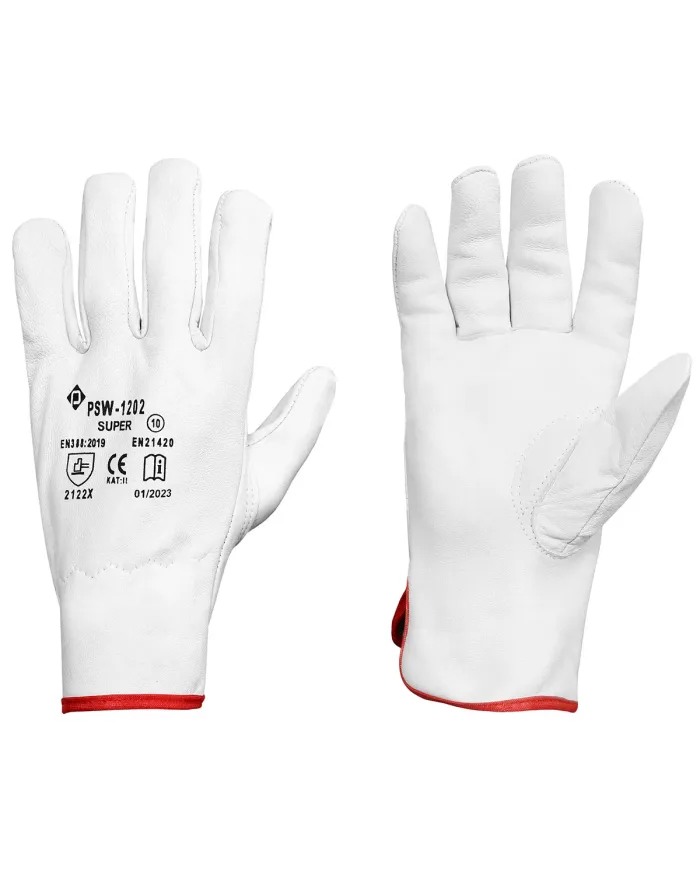 Rękawice monterskie  z koziej skóry krótkie 9 SUP