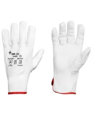 Rękawice monterskie  z koziej skóry krótkie 9 SUP