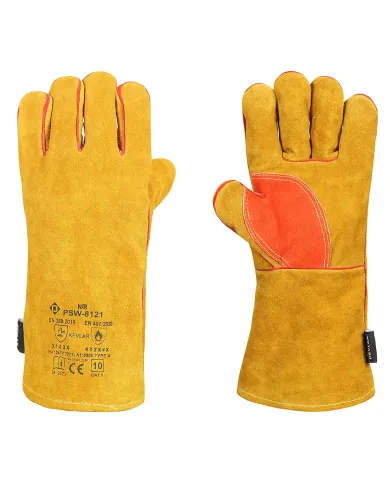 Rękawice spawalnicze miodowe wzmocnione  KEVLAR10