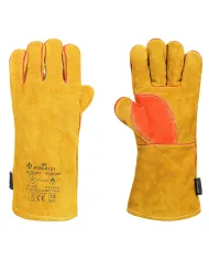 Rękawice spawalnicze miodowe wzmocnione  KEVLAR10