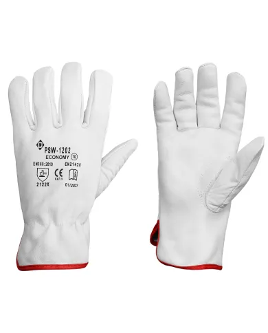 Rękawice monterskie  z koziej skóry krótkie 11