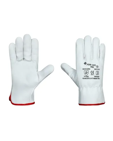 Rękawice monterskie z koziej skóry krótkie 10 PRO