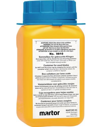 Pojemnik na zużyte ostrza 107x105x210mm