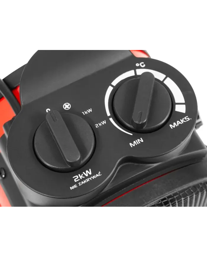 Nagrzewnica elektryczna VERKE 2kW 230V | Termostat | Kompaktowa