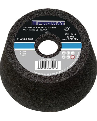 Tarcza szlif.garnkowa 110/100 stal/stw otw22.23mm