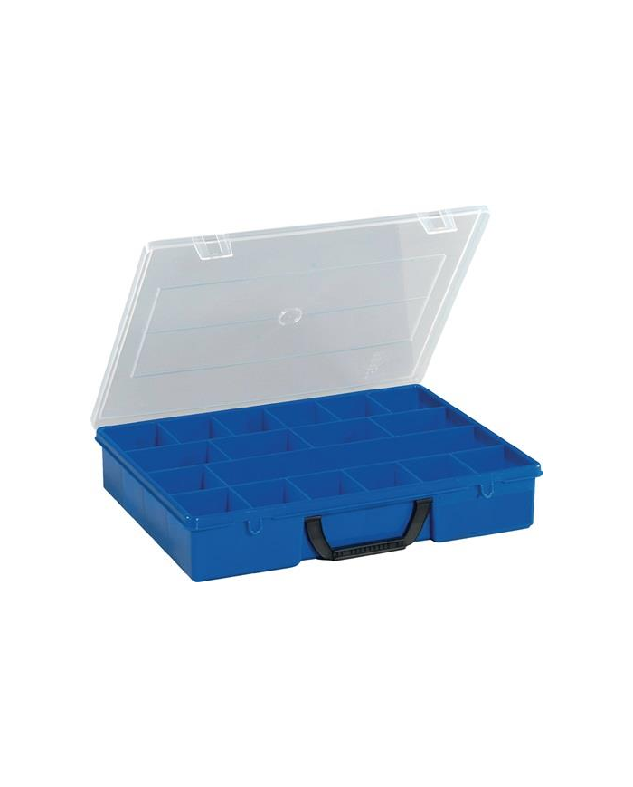 Skrzynka asortymentowa 365x290x65mm 18 półek