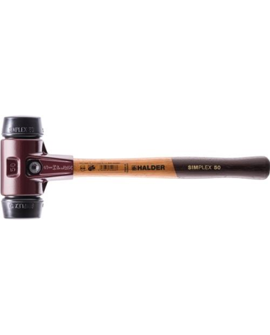 Młotek miękki 405 mm, głowica 60 mm drewno/guma