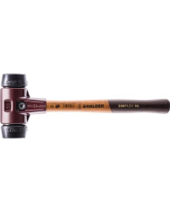 Młotek miękki 405 mm, głowica 60 mm drewno/guma