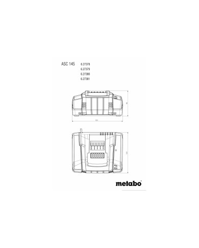 Ładowarka Asc 145 Metabo