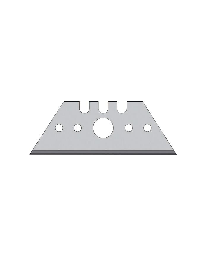 Ostrze trapezowe 52x18.7x0.65mm z otworami