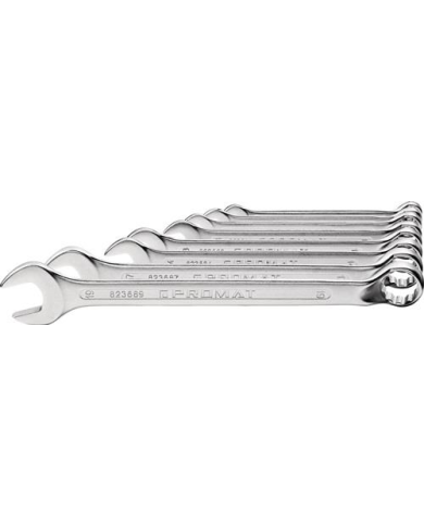 Zestaw kluczy płasko-oczkowych 12szt 10-32mm