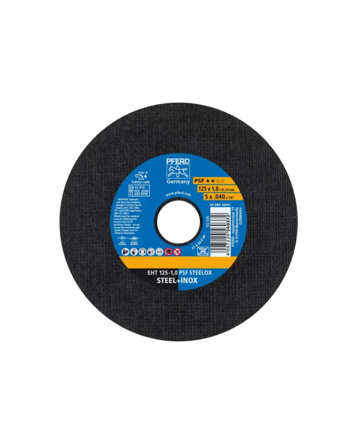 Sciernice tarczowe do ciecia EHT 125-1,0 PSF