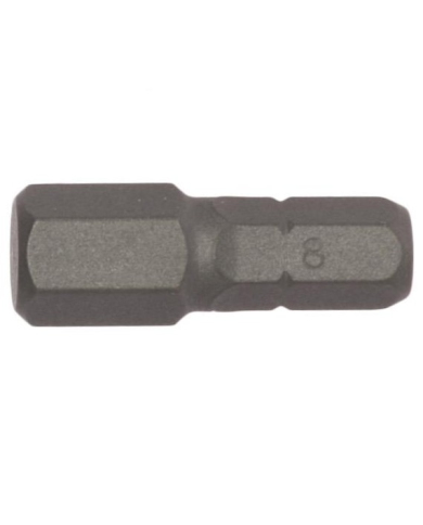 Grot do gniazd 6-kątnych 8 mm HEx długość 25 mm