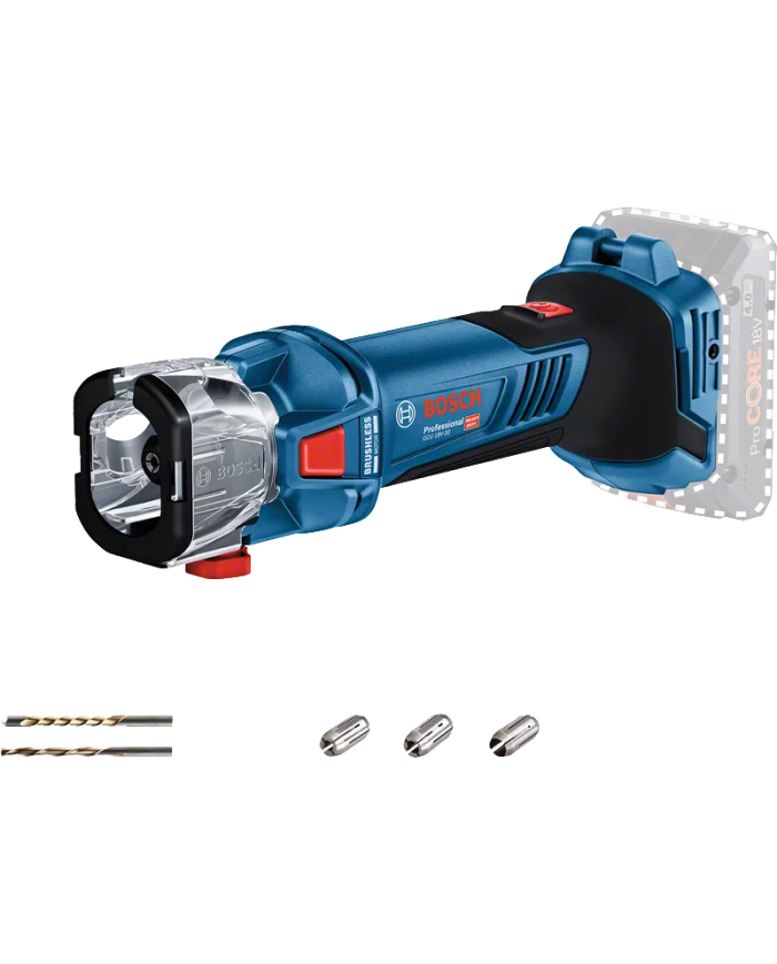 Szlifierka wysokoobrotowa GCU 18V-30 solo, karton