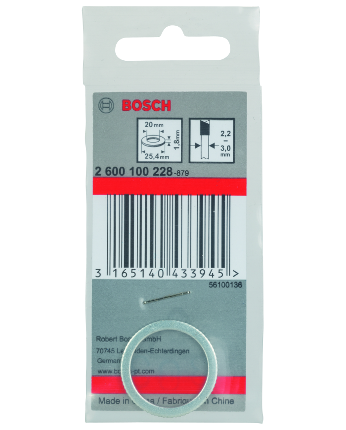 PIERŚCIEŃ REDUKCYJNY H 25,4X20-1,8