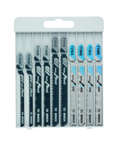 10-częściowy zestaw brzeszczotów do wyrzynarek Bas