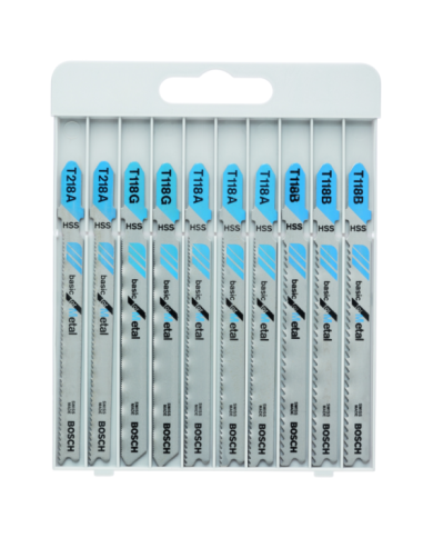 10-częściowy zestaw brzeszczotów do wyrzynarek Bas