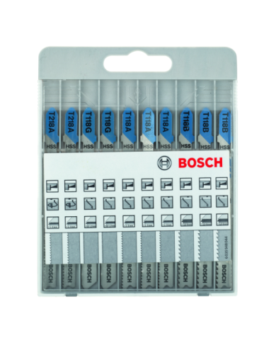 10-częściowy zestaw brzeszczotów do wyrzynarek Bas