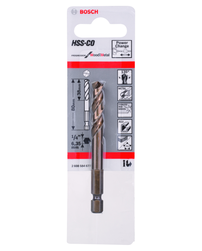 Wiertło centrujące HSS-Co 80