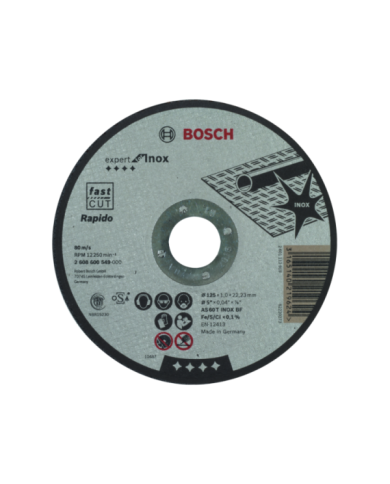 Tarcza prosta 125X1 Expert for Inox – Rapido AS 60