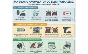 Jak dbać o akumulator do elektronarzędzi - Poradnik o żywotności baterii